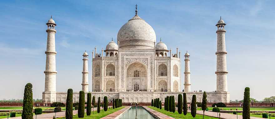 Famous Taj Mahal in Agra, India