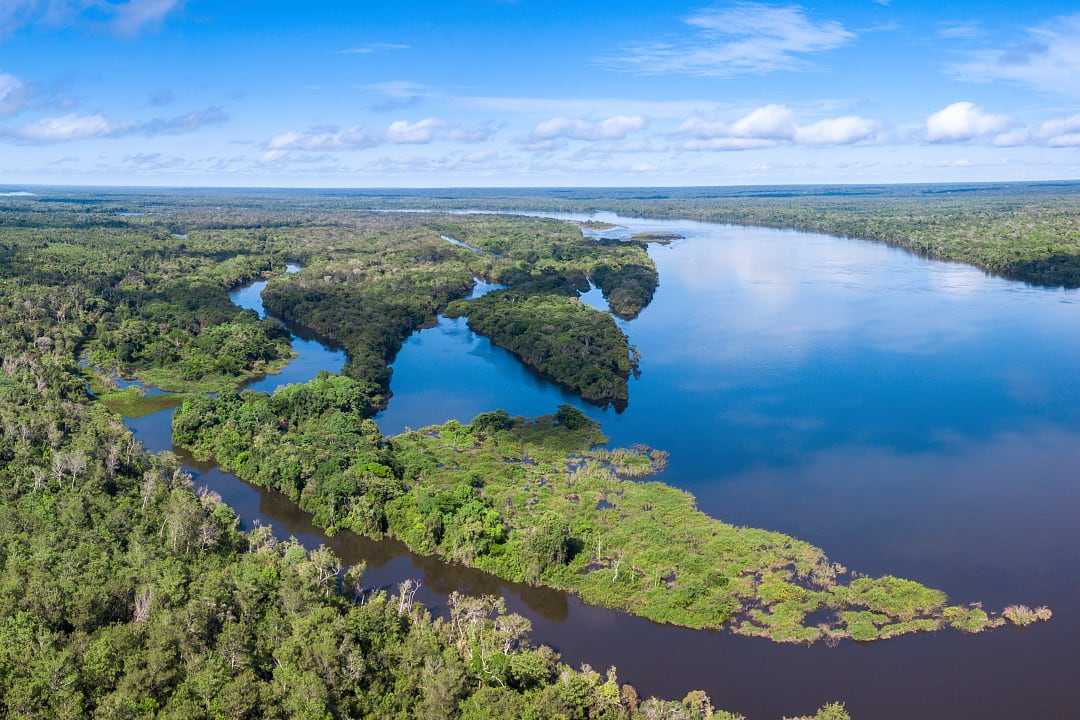 Xingu River in the Amazon, Brazil