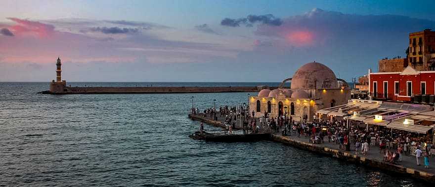 Chania is a beautiful resort town with a long history, Crete, Greece