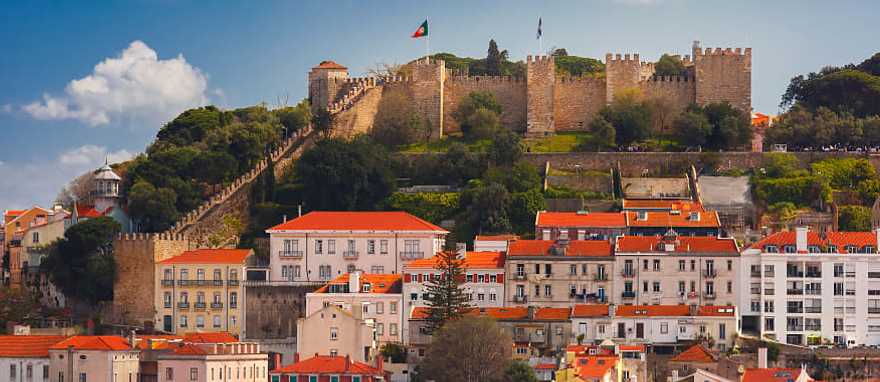 2-Week Portugal and Morocco Grand Highlights Experience São Jorge Castle on top of the hill in Lisbon, Portugal