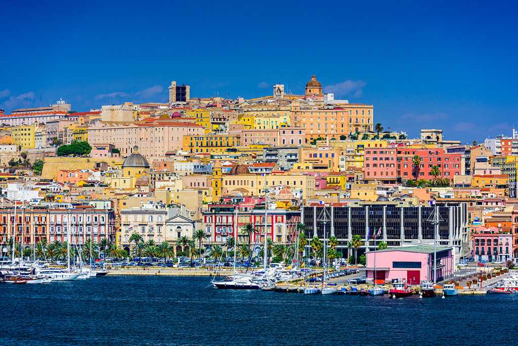 Cagliari on the island of Sardinia